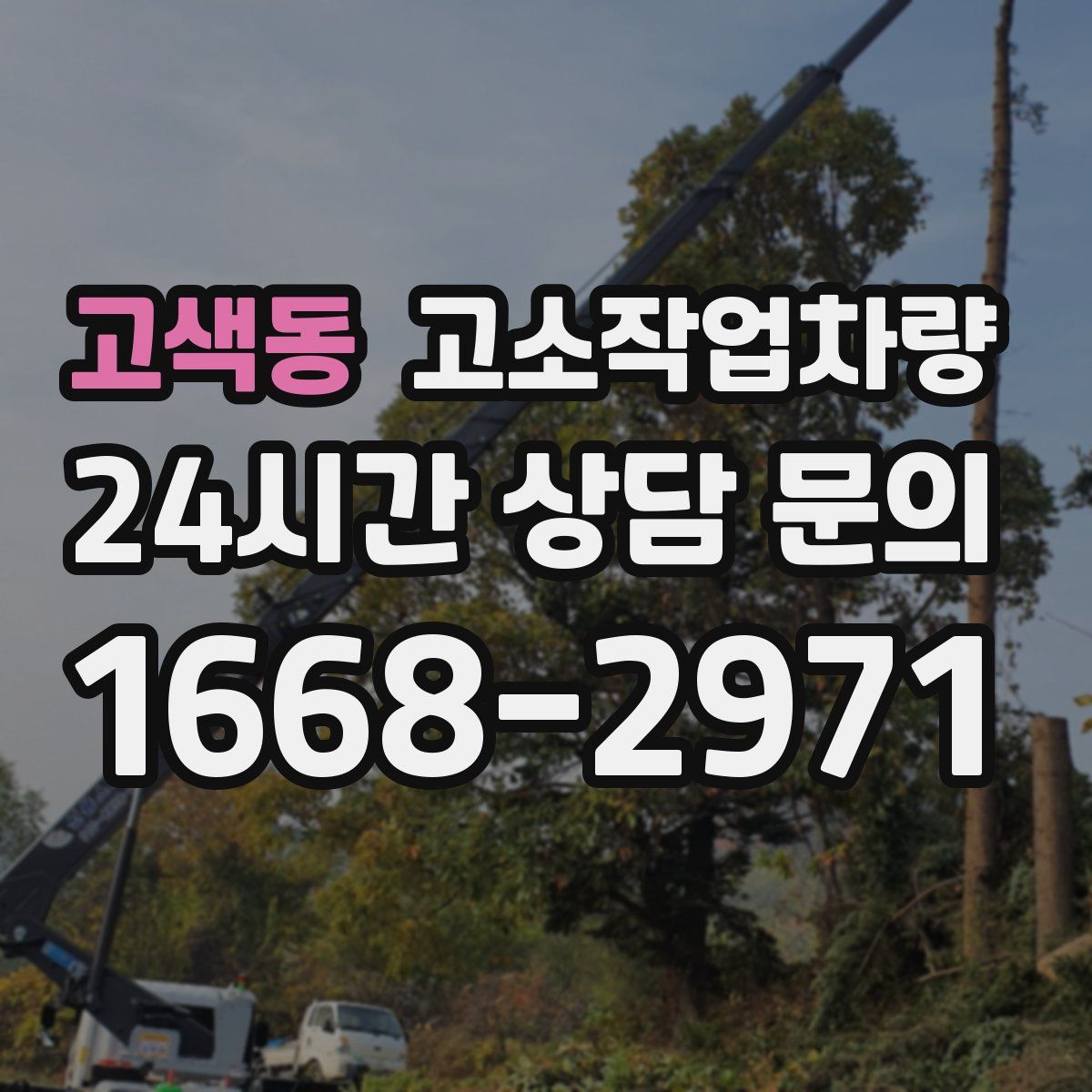 고색동 고소작업차량