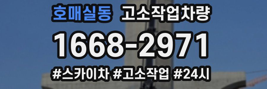호매실동 고소작업차량