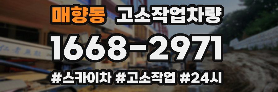매향동 고소작업차량