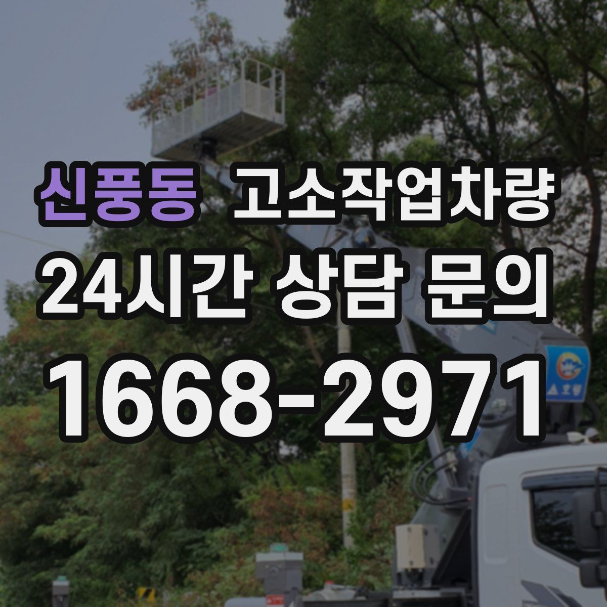 신풍동 고소작업차량