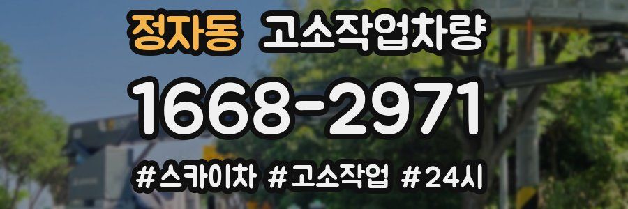 정자동 고소작업차량