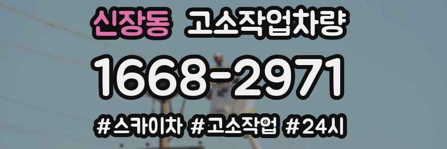 신장동 고소작업차량