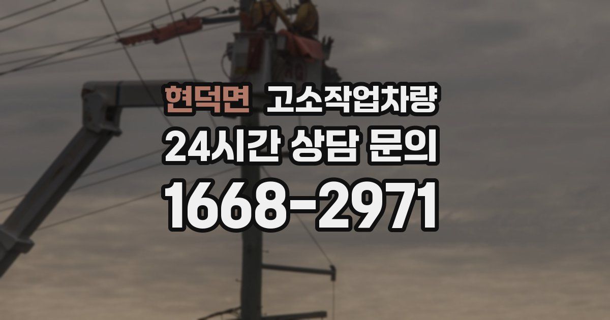 현덕면 고소작업차량