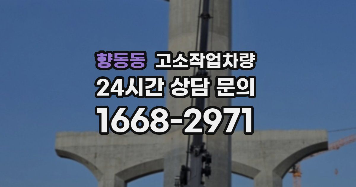 향동동 고소작업차량