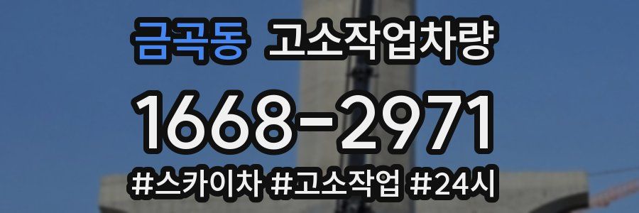 금곡동 고소작업차량