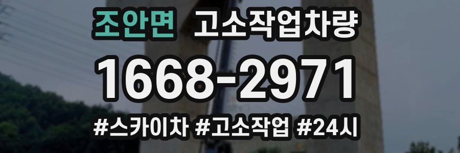 조안면 고소작업차량
