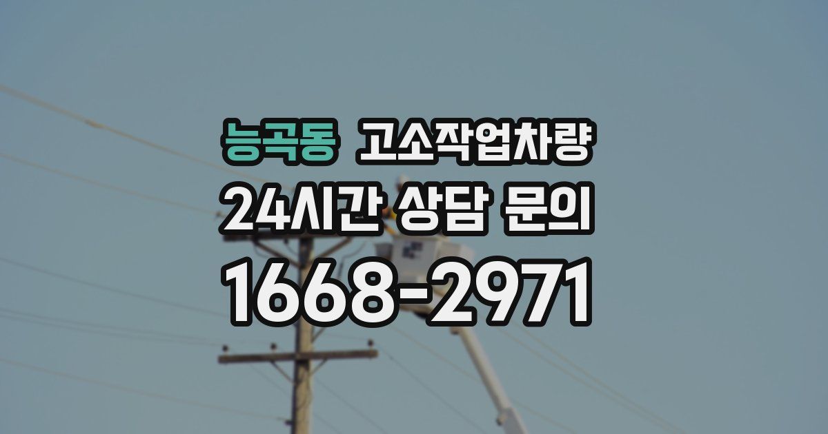 능곡동 고소작업차량