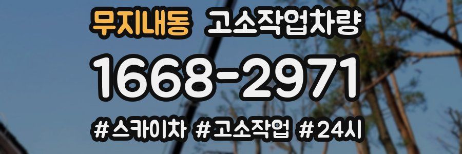무지내동 고소작업차량