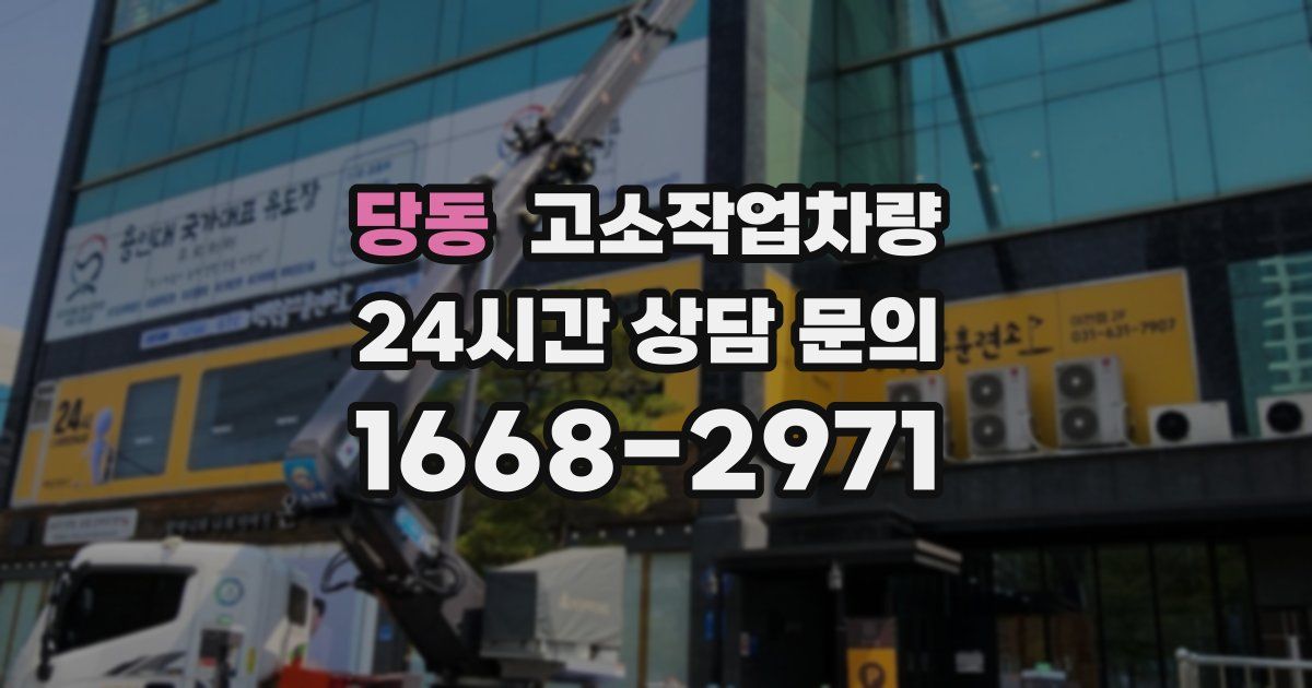 당동 고소작업차량