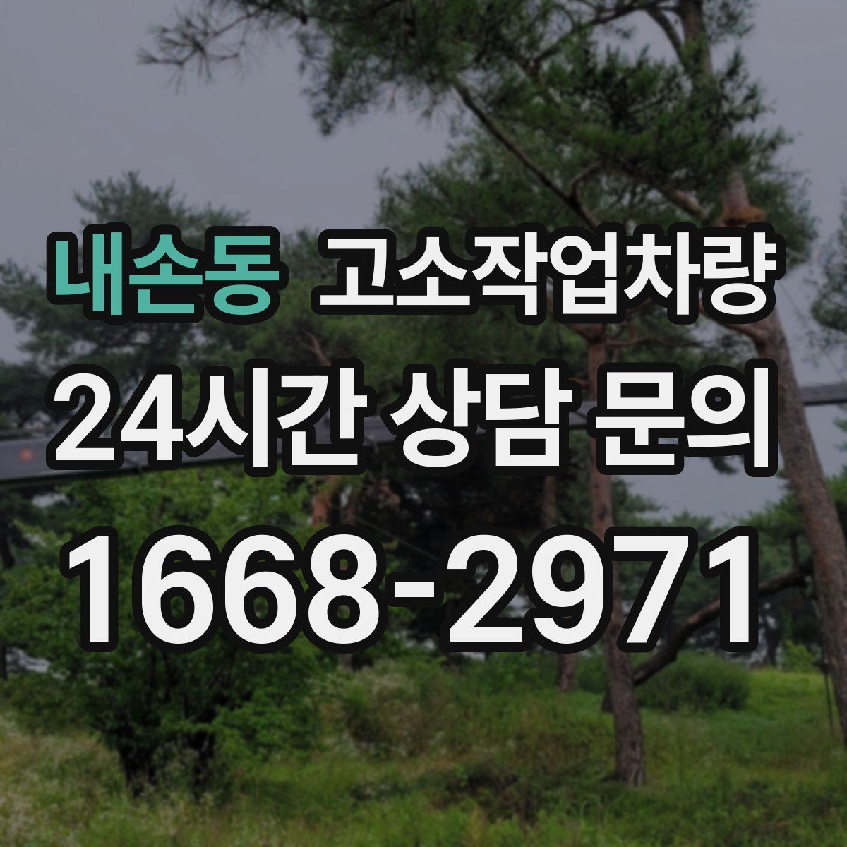 내손동 고소작업차량