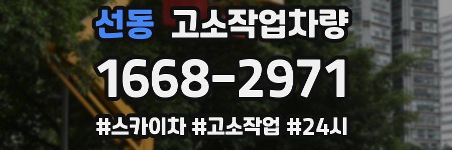 선동 고소작업차량