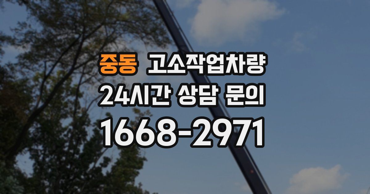 중동 고소작업차량