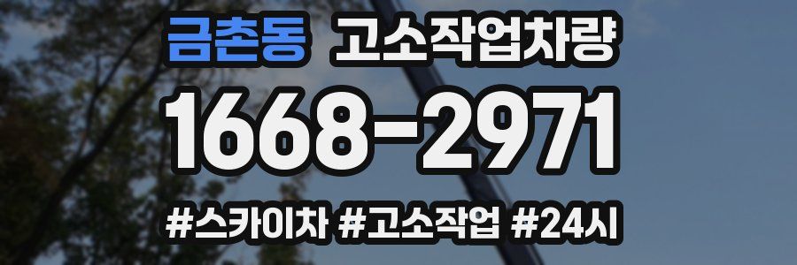 금촌동 고소작업차량