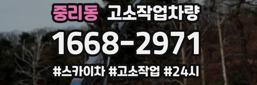 중리동 고소작업차량