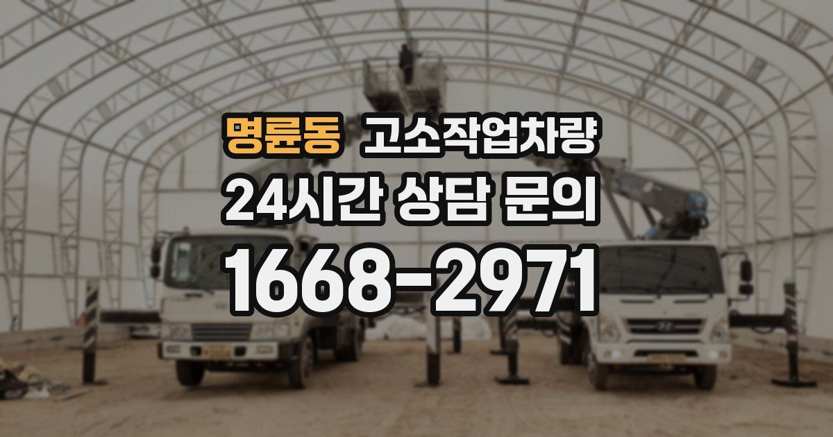 명륜동 고소작업차량