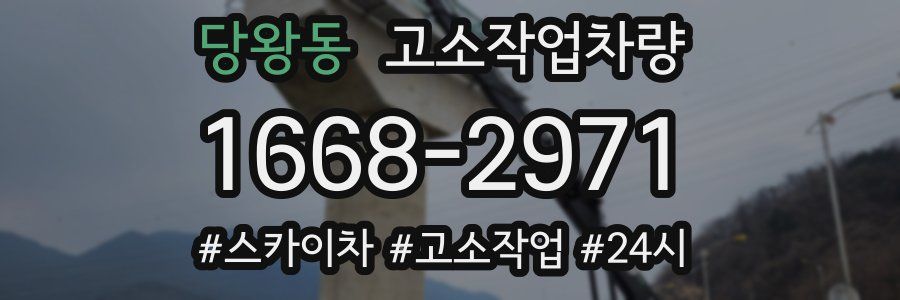 당왕동 고소작업차량