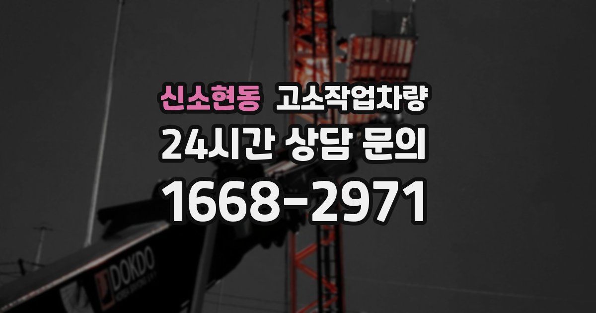 신소현동 고소작업차량