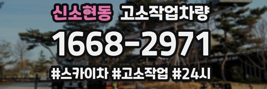 신소현동 고소작업차량