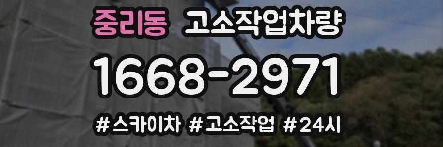 중리동 고소작업차량