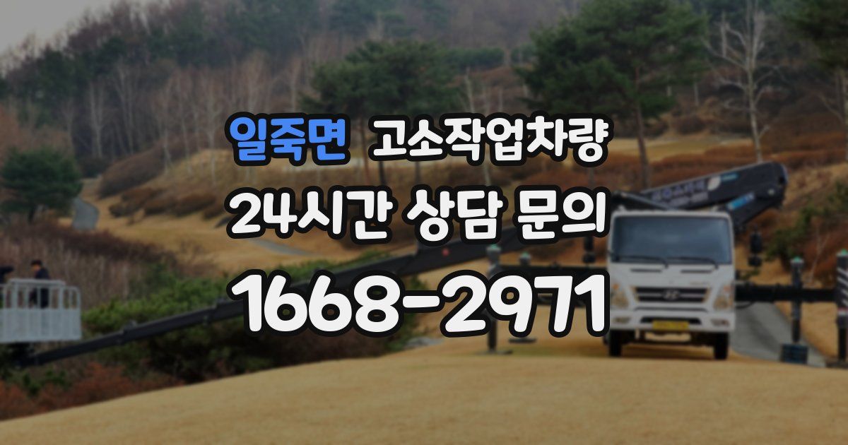일죽면 고소작업차량