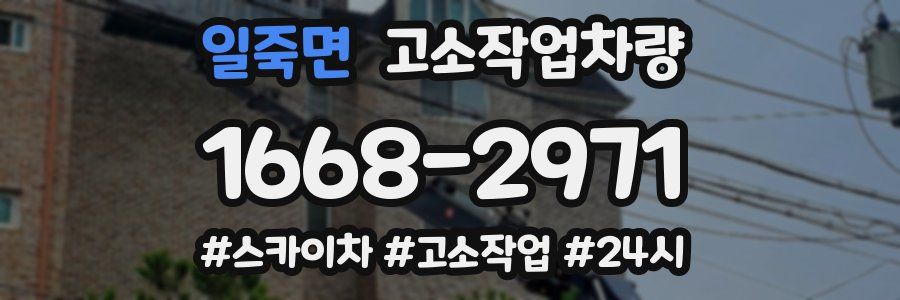 일죽면 고소작업차량