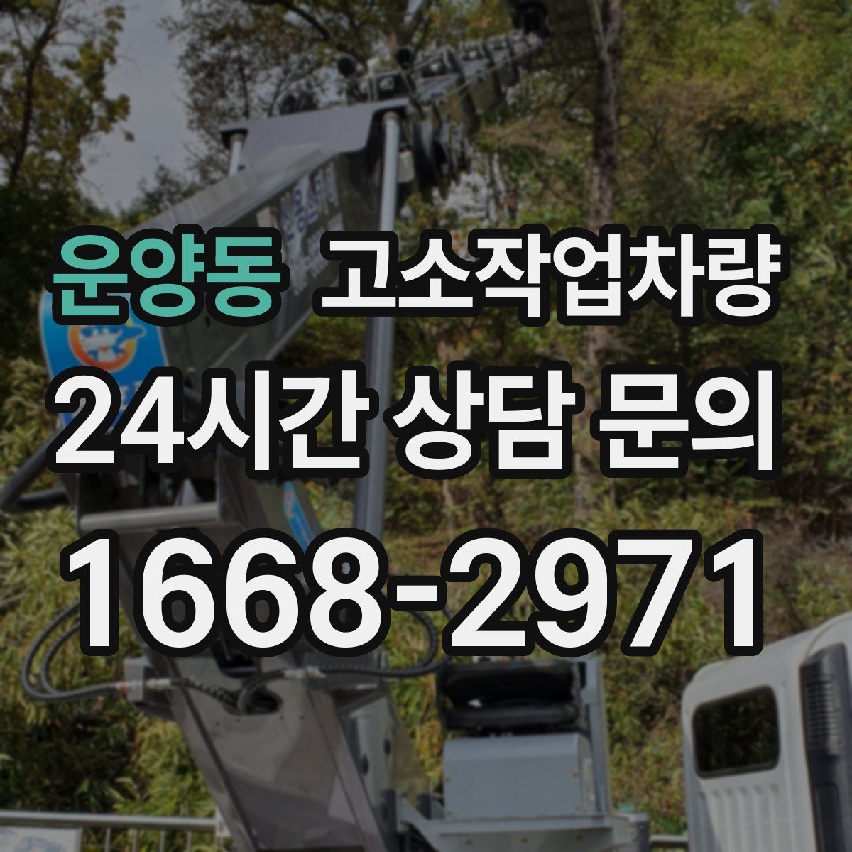 운양동 고소작업차량