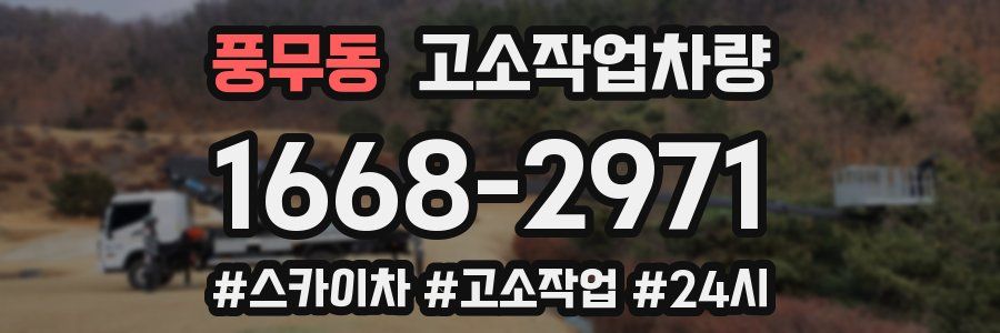 풍무동 고소작업차량