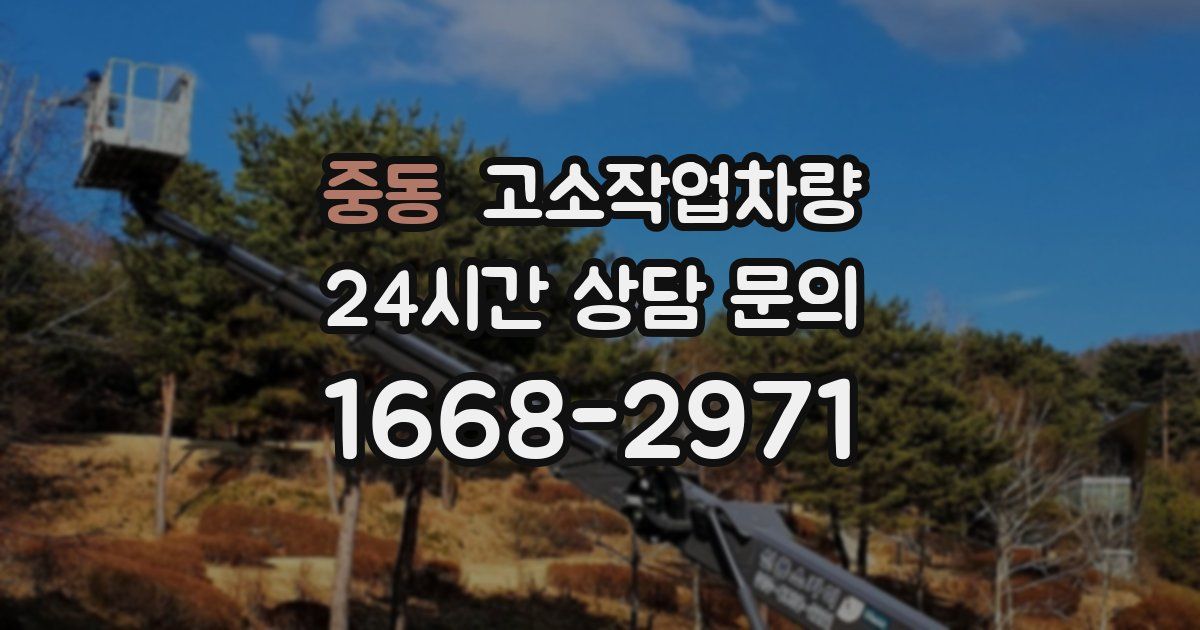 중동 고소작업차량