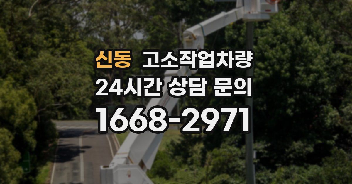 신동 고소작업차량