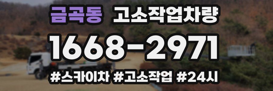 금곡동 고소작업차량