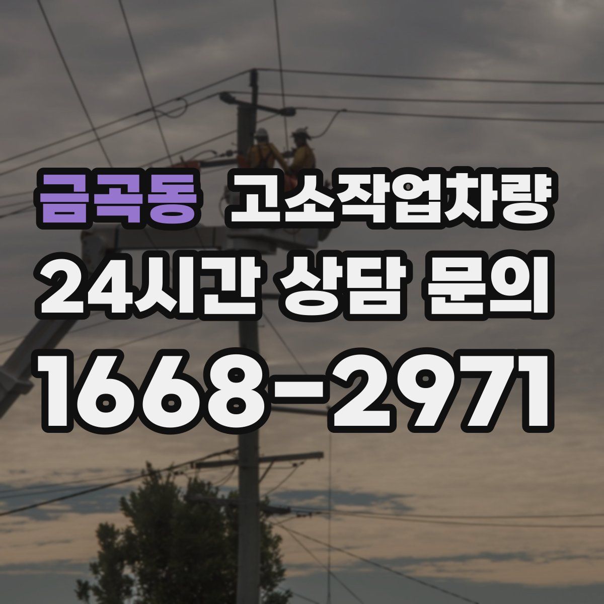 금곡동 고소작업차량