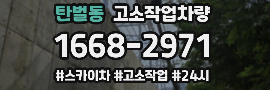 탄벌동 고소작업차량