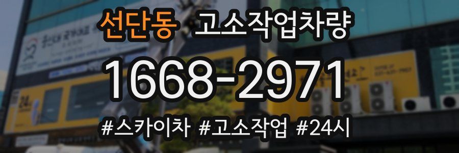 선단동 고소작업차량