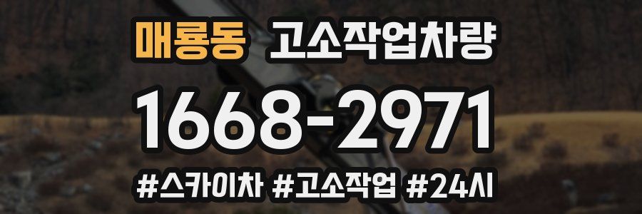 매룡동 고소작업차량