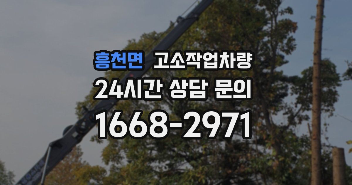 흥천면 고소작업차량
