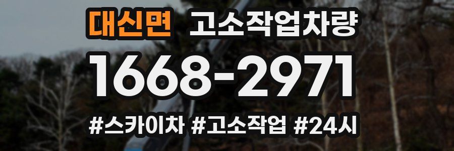 대신면 고소작업차량