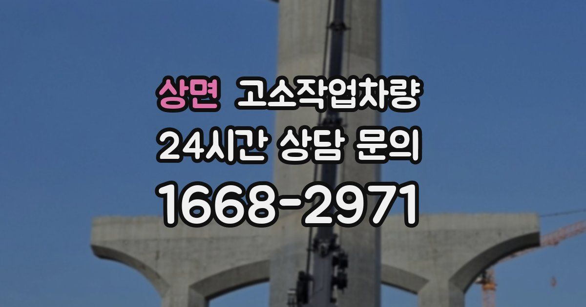 상면 고소작업차량