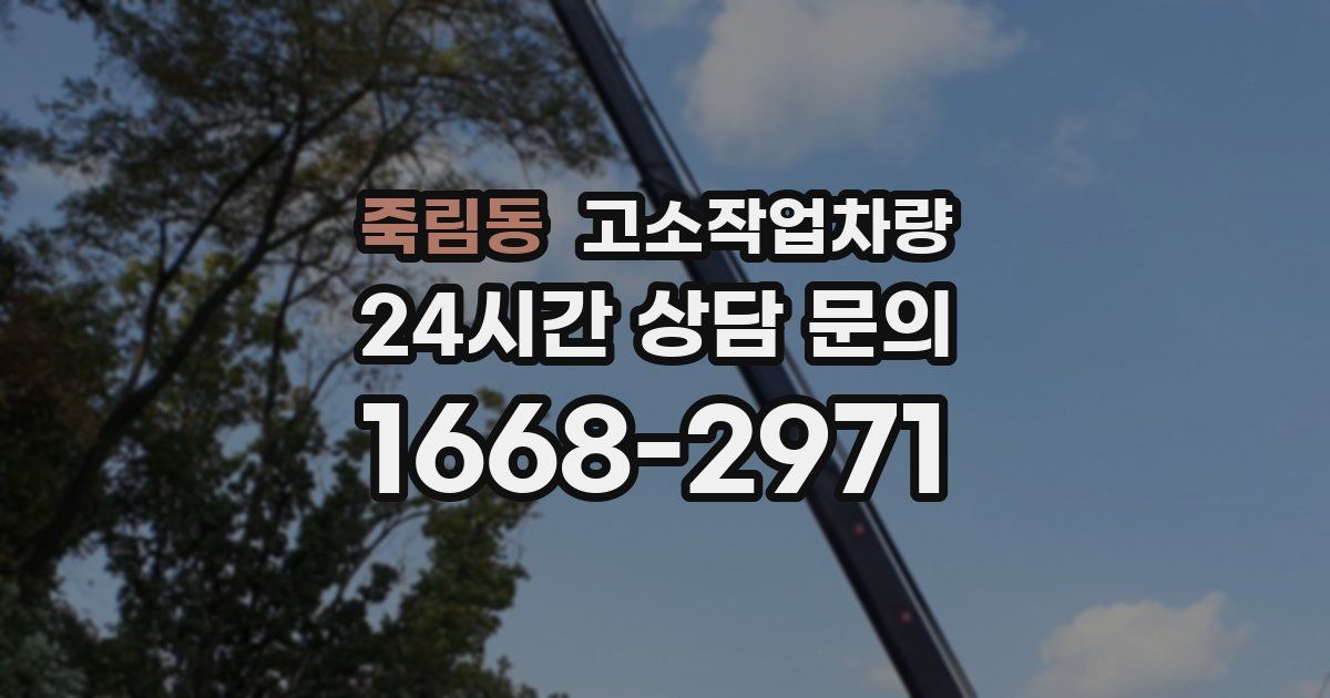 죽림동 고소작업차량
