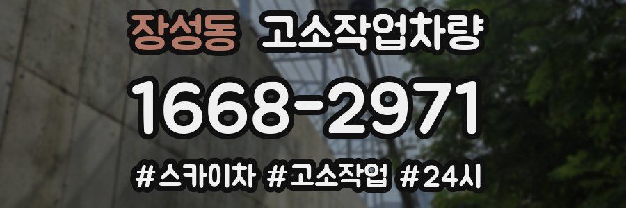 장성동 고소작업차량