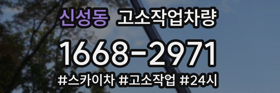 신성동 고소작업차량