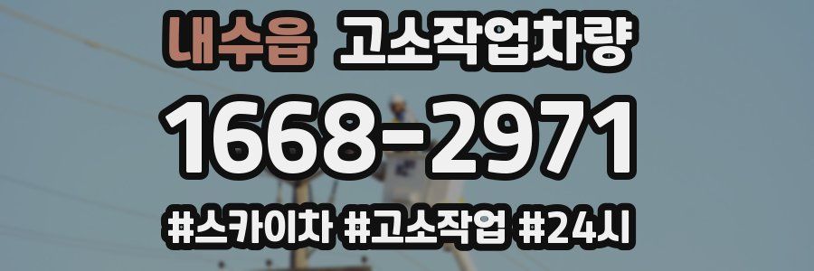 내수읍 고소작업차량