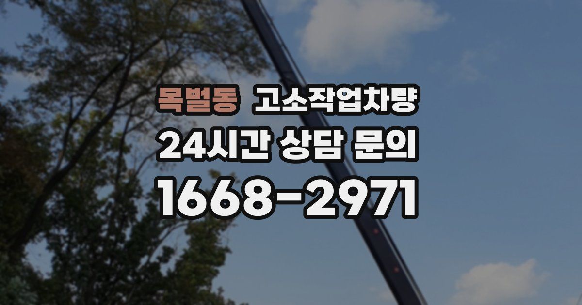 목벌동 고소작업차량
