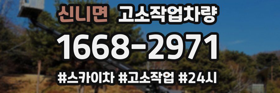 신니면 고소작업차량