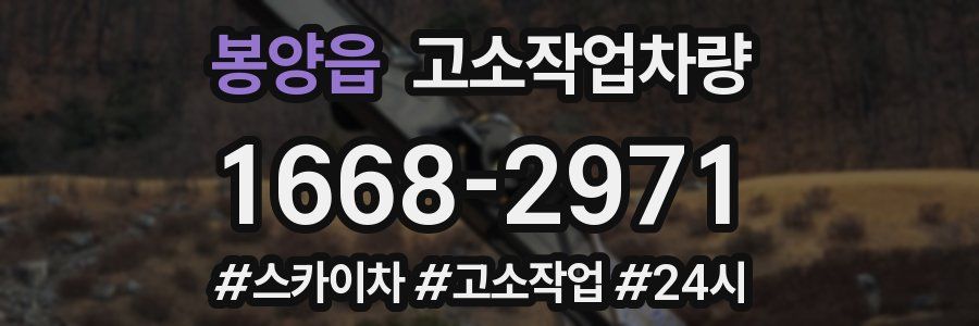 봉양읍 고소작업차량