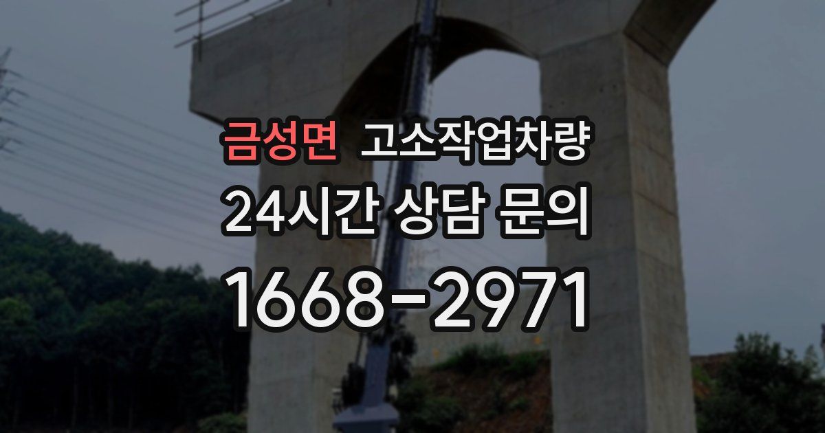 금성면 고소작업차량