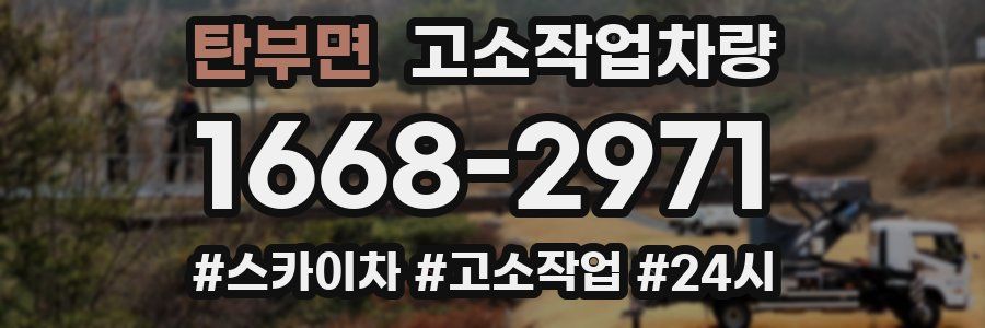 탄부면 고소작업차량