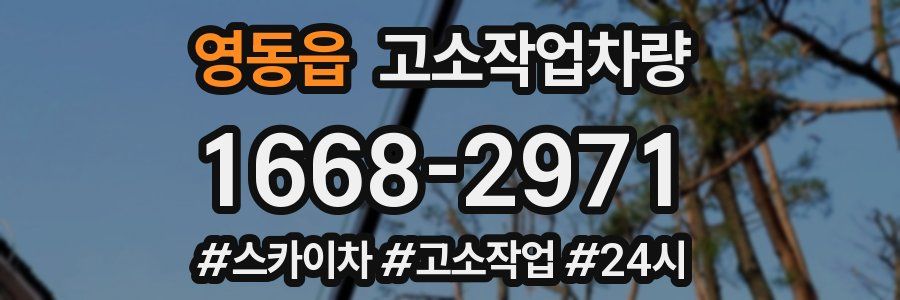 영동읍 고소작업차량