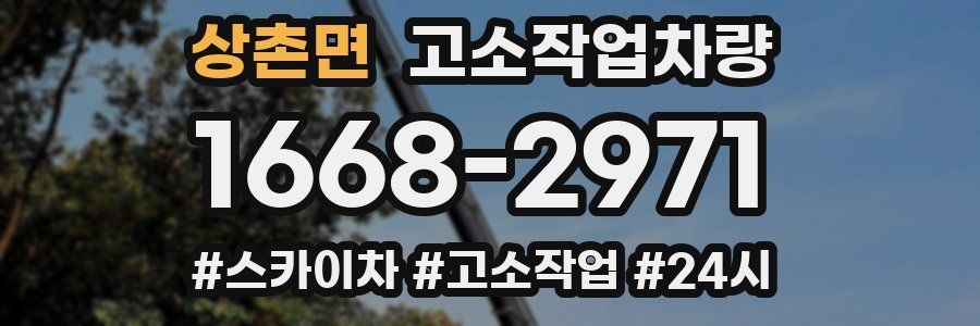 상촌면 고소작업차량