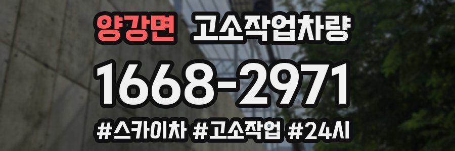 양강면 고소작업차량