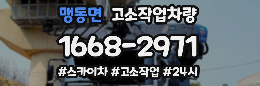 맹동면 고소작업차량